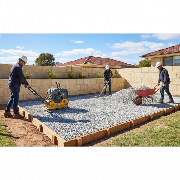 Less puddling at garage doors and side gates with porous paving - Permeable Paving Adelaide